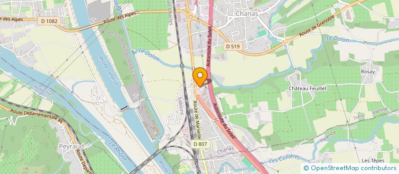 localisation de l'entreprise MADAME CELIA WOZNIAK  CHANAS