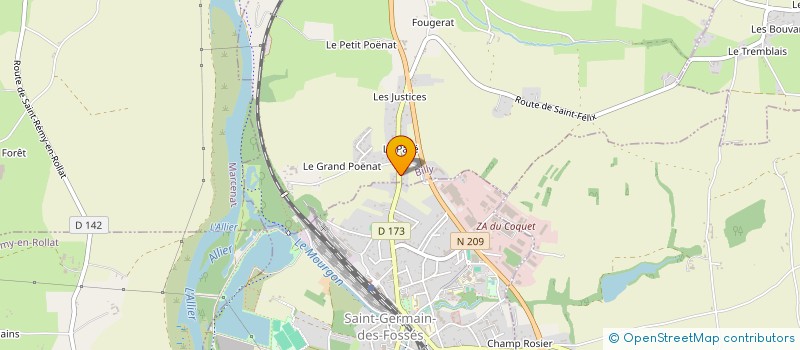 localisation de l'entreprise MADAME CELIA YVET  BILLY