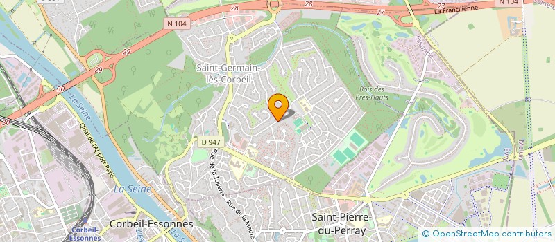 localisation de l'entreprise MADAME CELIANE CHAMAILLARD  SAINT-GERMAIN-LES-CORBEIL