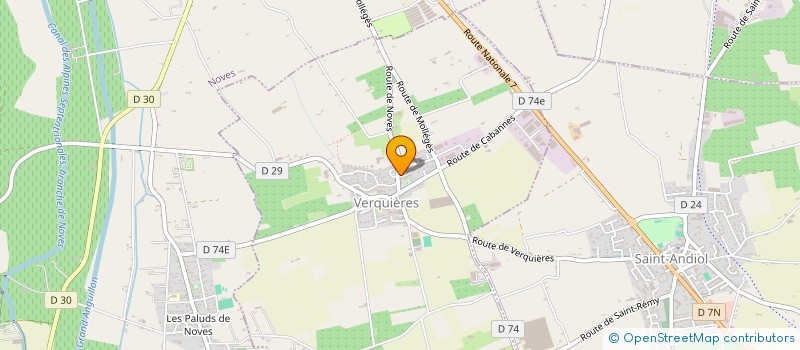 localisation de l'entreprise MADAME CELIANE DUPUIS  VERQUIERES