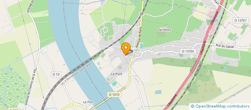 localisation de l'entreprise MADAME CELIE DARBLADE  CUBZAC-LES-PONTS