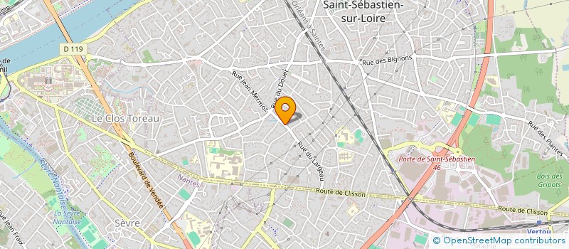 localisation de l'entreprise MADAME CELIE EVANNO à SAINT-SEBASTIEN-SUR-LOIRE