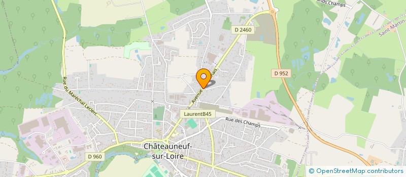 localisation de l'entreprise MADAME CELIMENE VAILLANT à CHATEAUNEUF-SUR-LOIRE