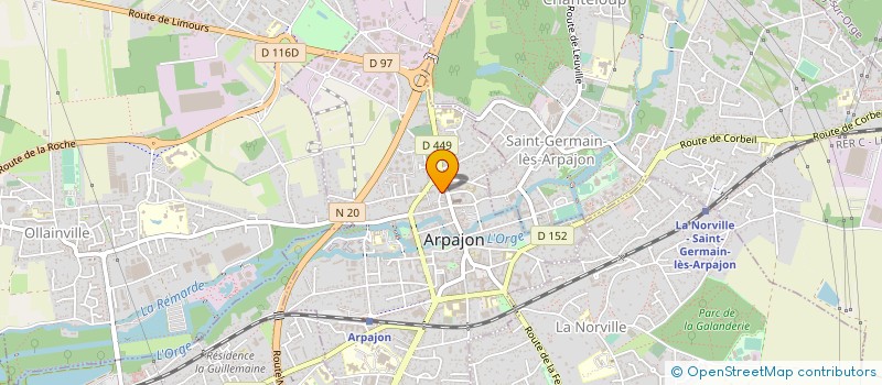 localisation de l'entreprise MADAME CELINA BONNEAU  ARPAJON