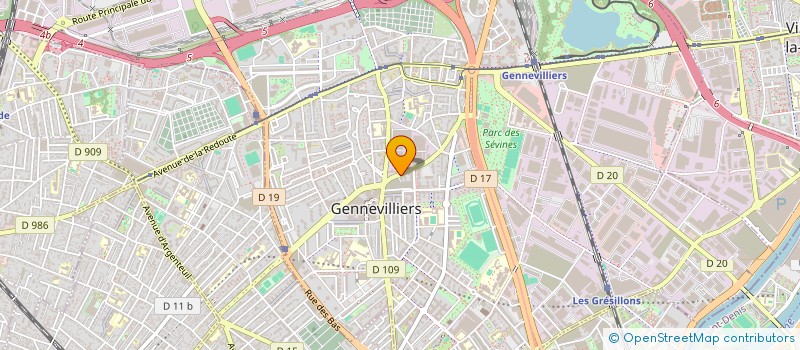 localisation de l'entreprise MADAME CELINA BOUALLELI à GENNEVILLIERS
