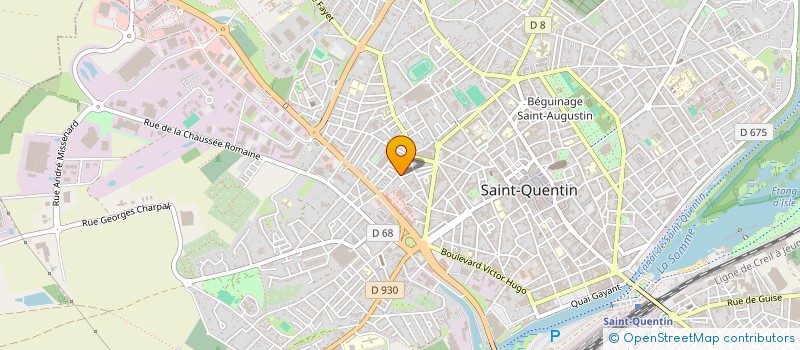 localisation de l'entreprise MADAME CELINA BOYER à SAINT-QUENTIN