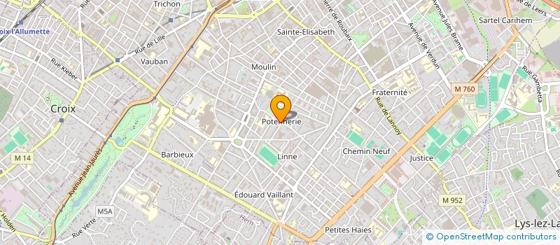 localisation de l'entreprise MADAME CELINA DJERRAH  ROUBAIX