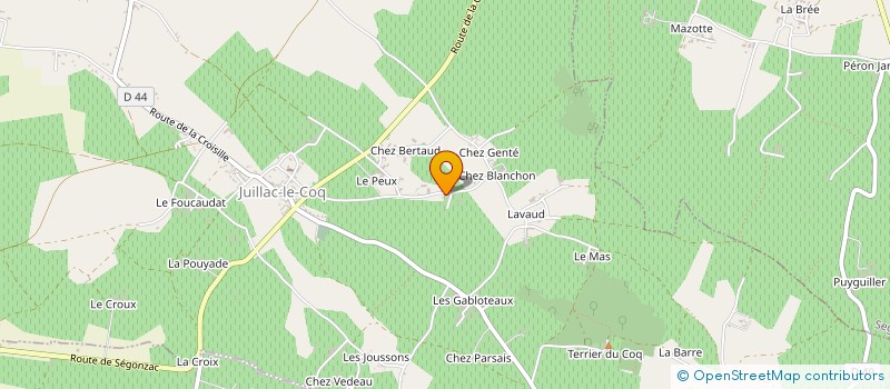 localisation de l'entreprise MADAME CELINA DORGERE à JUILLAC-LE-COQ