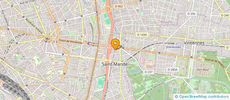 localisation de l'entreprise MADAME CELINA DOS ANJOS  SAINT-MANDE