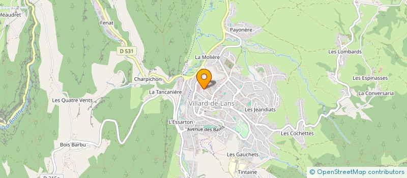 localisation de l'entreprise MADAME CELINA FRADJI  VILLARD-DE-LANS