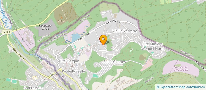 localisation de l'entreprise MADAME CELINA MELERSKI  PETITE-ROSSELLE