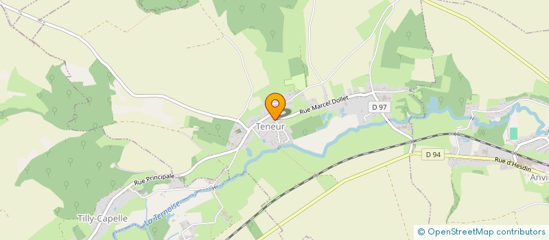 localisation de l'entreprise MADAME CELINA OUDART  TENEUR