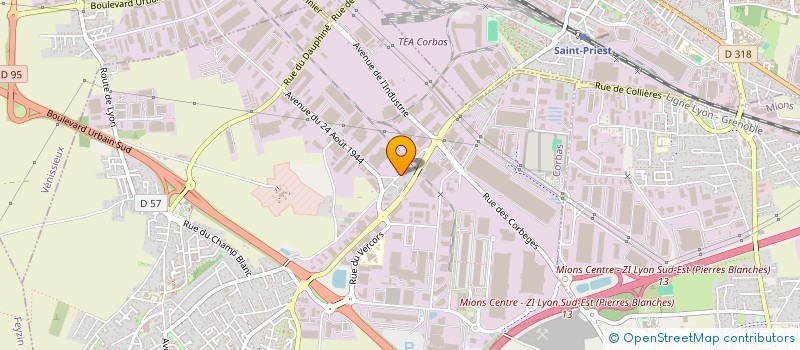 localisation de l'entreprise MADAME CELINA TREZIERES à CORBAS