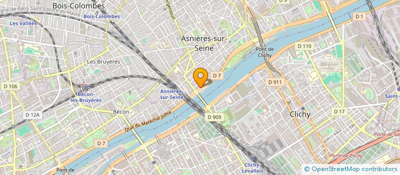 localisation de l'entreprise MADAME CELINE AASSILA à ASNIERES-SUR-SEINE