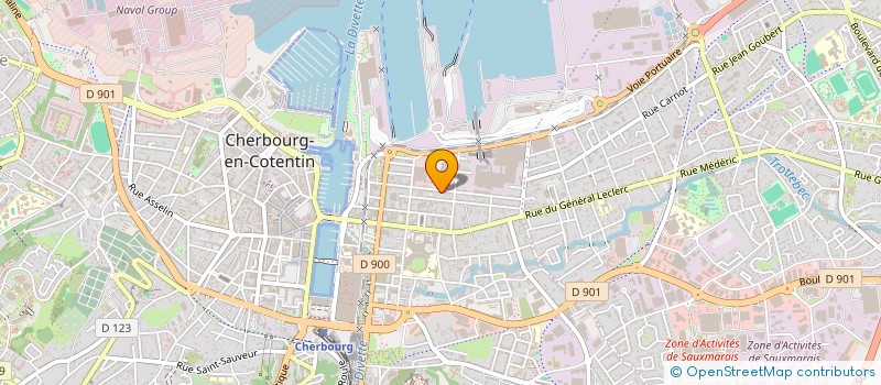 localisation de l'entreprise MADAME CELINE ABIKHALIL  CHERBOURG-EN-COTENTIN