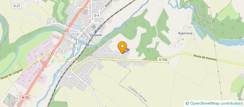 localisation de l'entreprise MADAME CELINE ACHILLE  VIVONNE