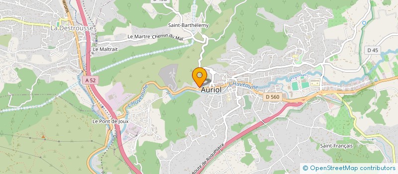 localisation de l'entreprise MADAME CELINE ACQUAVIVA  AURIOL