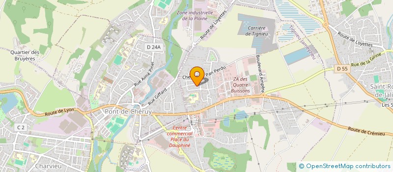 localisation de l'entreprise MADAME CELINE AFONSO  TIGNIEU-JAMEYZIEU