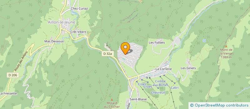 localisation de l'entreprise MADAME CELINE AGUILAR  BELLECOMBE-EN-BAUGES