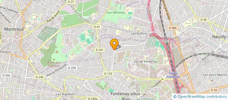 localisation de l'entreprise MADAME CELINE AKAD à FONTENAY-SOUS-BOIS