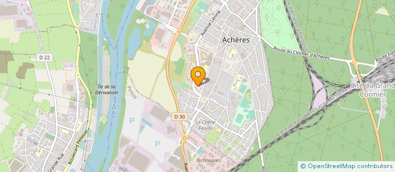 localisation de l'entreprise MADAME CELINE AL-JUNDI  ACHERES