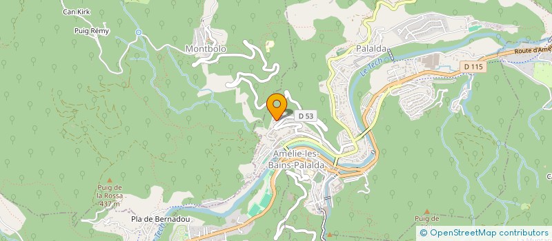 localisation de l'entreprise MADAME CELINE ALBENESIUS  AMELIE-LES-BAINS-PALALDA