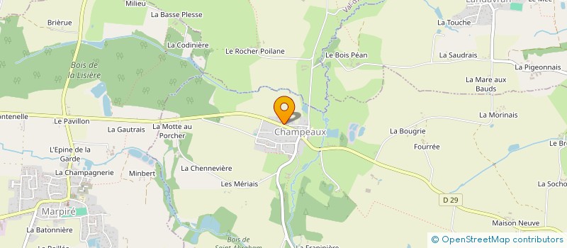 localisation de l'entreprise MADAME CELINE ALBERT à CHAMPEAUX