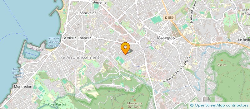 localisation de l'entreprise MADAME CELINE ALBERTINI  MARSEILLE 8EME