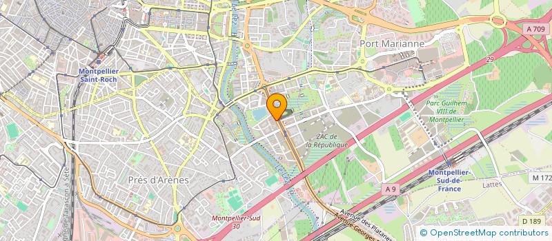 localisation de l'entreprise MADAME CELINE ALCARAZ à MONTPELLIER
