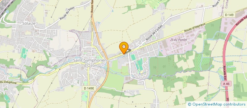 localisation de l'entreprise MADAME CELINE ALLARD  SAINT-SYMPHORIEN-D'OZON