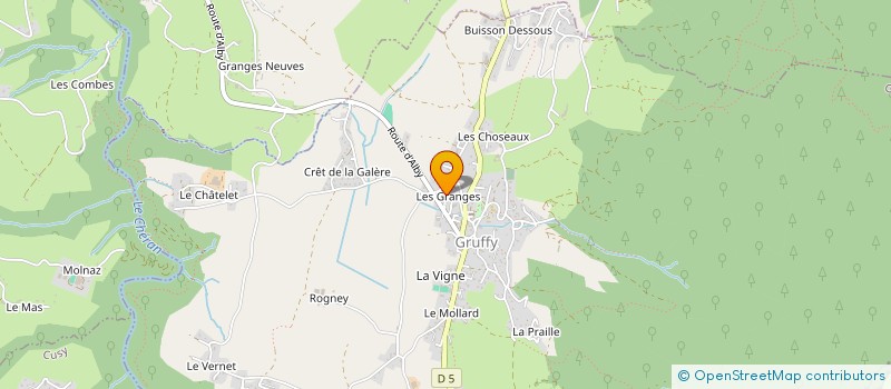 localisation de l'entreprise MADAME CELINE ALLARD  GRUFFY