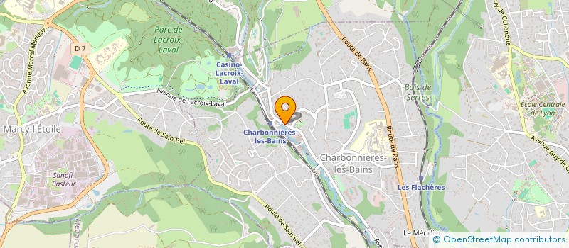 localisation de l'entreprise MADAME CELINE ALLARD-LATOUR  CHARBONNIERES-LES-BAINS