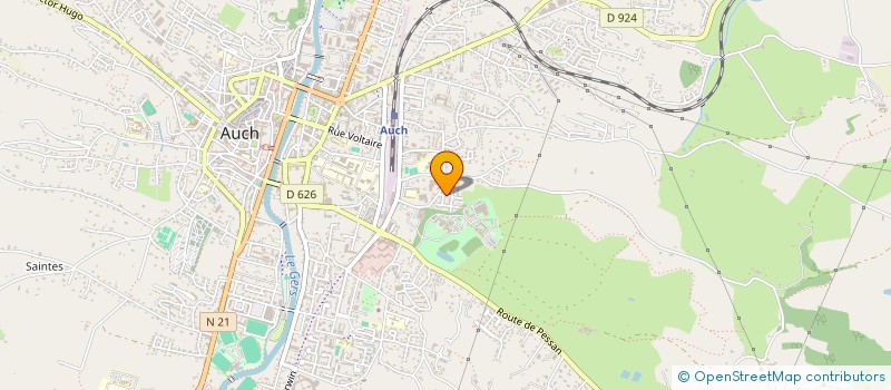 localisation de l'entreprise MADAME CELINE ALLIERES  AUCH