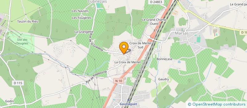 localisation de l'entreprise MADAME CELINE ALLOATTI  CUBNEZAIS