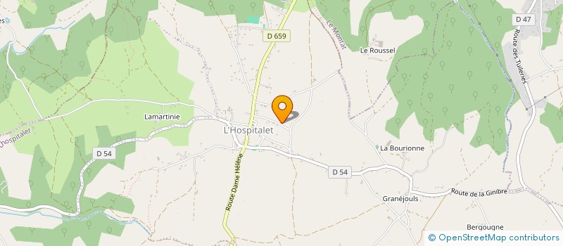 localisation de l'entreprise MADAME CELINE ALMERAS  PERN-LHOSPITALET