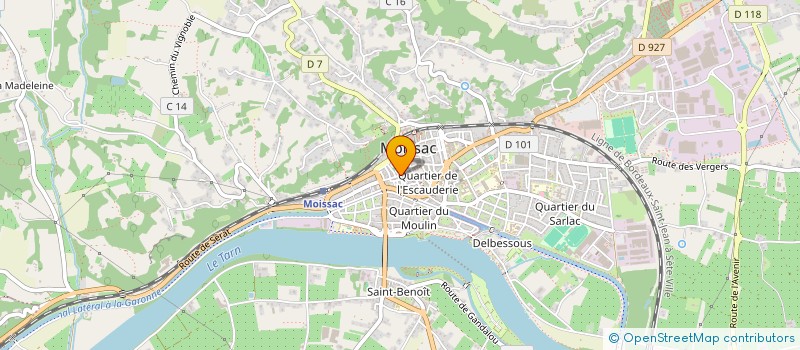 localisation de l'entreprise MADAME CELINE ALONSO  MOISSAC