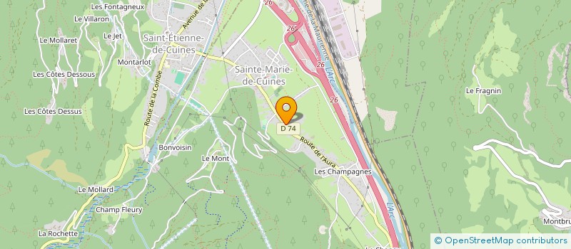 localisation de l'entreprise MADAME CELINE AMADON  SAINTE-MARIE-DE-CUINES