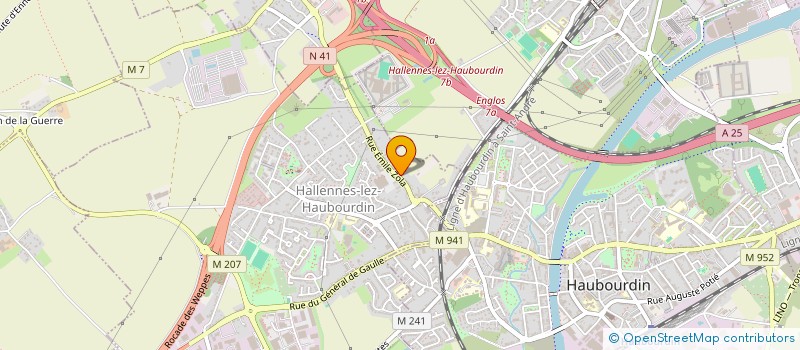 localisation de l'entreprise MADAME CELINE AMPE  HALLENNES-LEZ-HAUBOURDIN