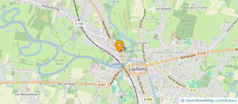 localisation de l'entreprise MADAME CELINE ANDRE à LOUHANS