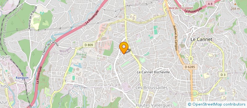 localisation de l'entreprise MADAME CELINE ANDRIEU à LE CANNET