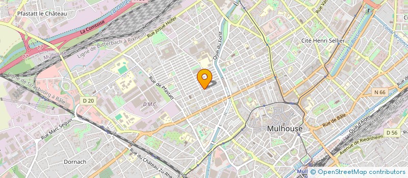 localisation de l'entreprise MADAME CELINE ANHEIM-BREZILLON  MULHOUSE