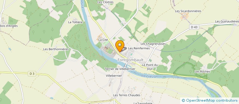 localisation de l'entreprise MADAME CELINE ANIERE à FONTGOMBAULT