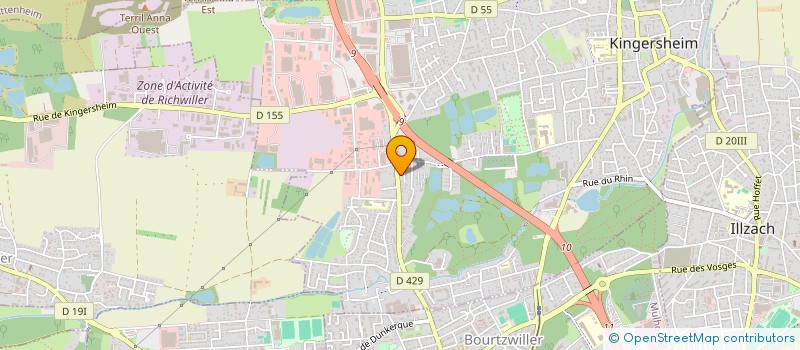 localisation de l'entreprise MADAME CELINE ANNE HUGUETTE HAULE  KINGERSHEIM