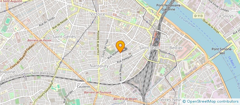 localisation de l'entreprise MADAME CELINE ANNIE THERESE DE CLERCQ  BORDEAUX