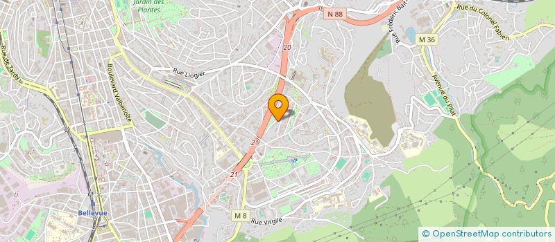 localisation de l'entreprise MADAME CELINE ANTHONY  SAINT-ETIENNE