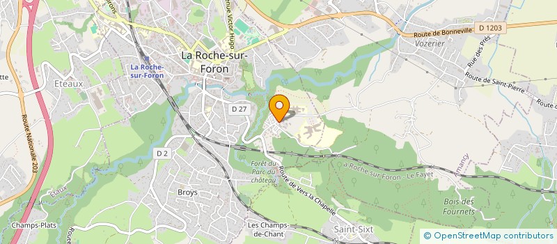 localisation de l'entreprise MADAME CELINE ANTOINE  LA ROCHE-SUR-FORON