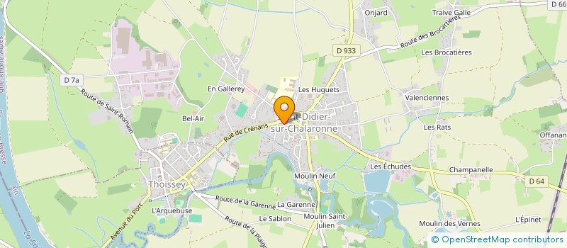 localisation de l'entreprise MADAME CELINE AOUDIA à SAINT-DIDIER-SUR-CHALARONNE