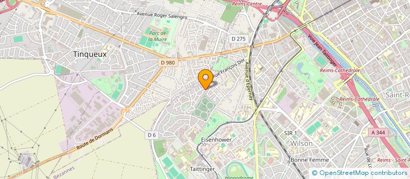 localisation de l'entreprise MADAME CELINE ARGENSON  REIMS