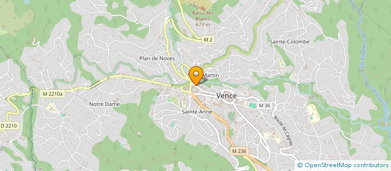localisation de l'entreprise MADAME CELINE ARIN à VENCE
