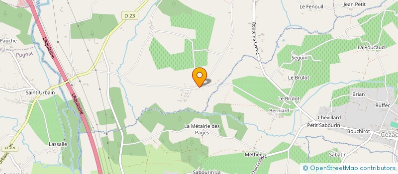 localisation de l'entreprise MADAME CELINE ARNAUD  CIVRAC-DE-BLAYE